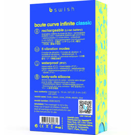 B Swish Bcute Curve Infinite Vibratore Punto G Ricaricabile Blu - immagine 5