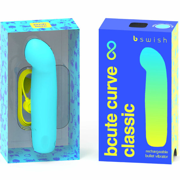 B Swish Bcute Curve Infinite Vibratore Punto G Ricaricabile Blu - immagine 2