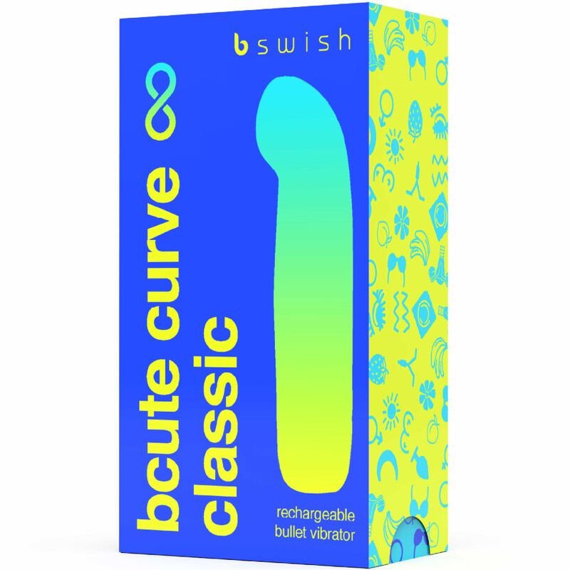 B Swish Bcute Curve Infinite Vibratore Punto G Ricaricabile Blu - immagine 4