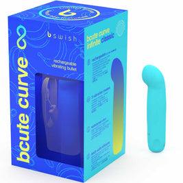 B Swish - Bcute Curve Infinite Classic Edizione Limitata Vibratore Ricaricabile In Silicone Blu