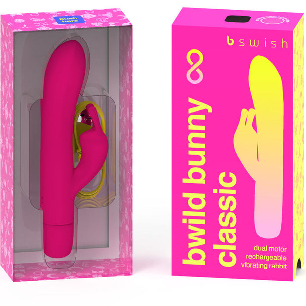 B Swish Bwild Bunny Infinite Classic Vibratore Rabbit in Silicone Rosa - immagine 2