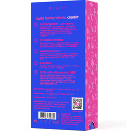 B Swish - Bwild Bunny Infinite Classic Vibratore Ricaricabile In Silicone Blu
