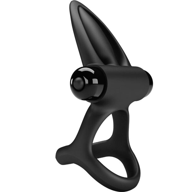 Pretty Love - Anello Vibrante 10 Vibrazioni Silicone Nero
