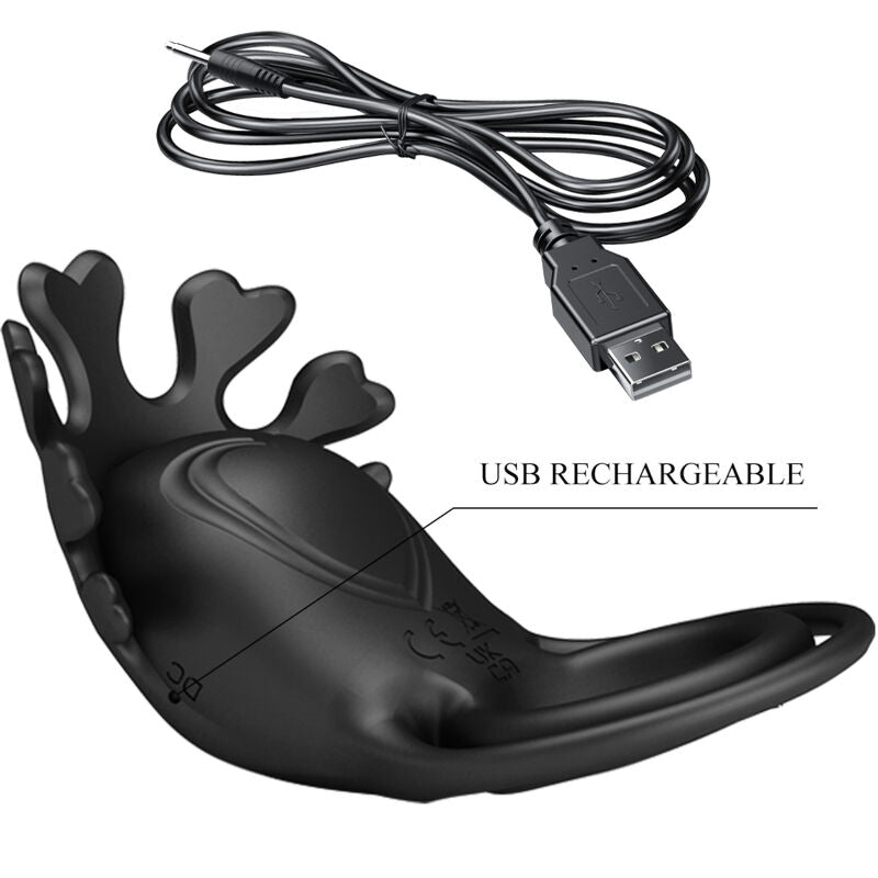 Pretty Love - Ruben Anello Vibratore 7 Vibrazioni Silicone Nero