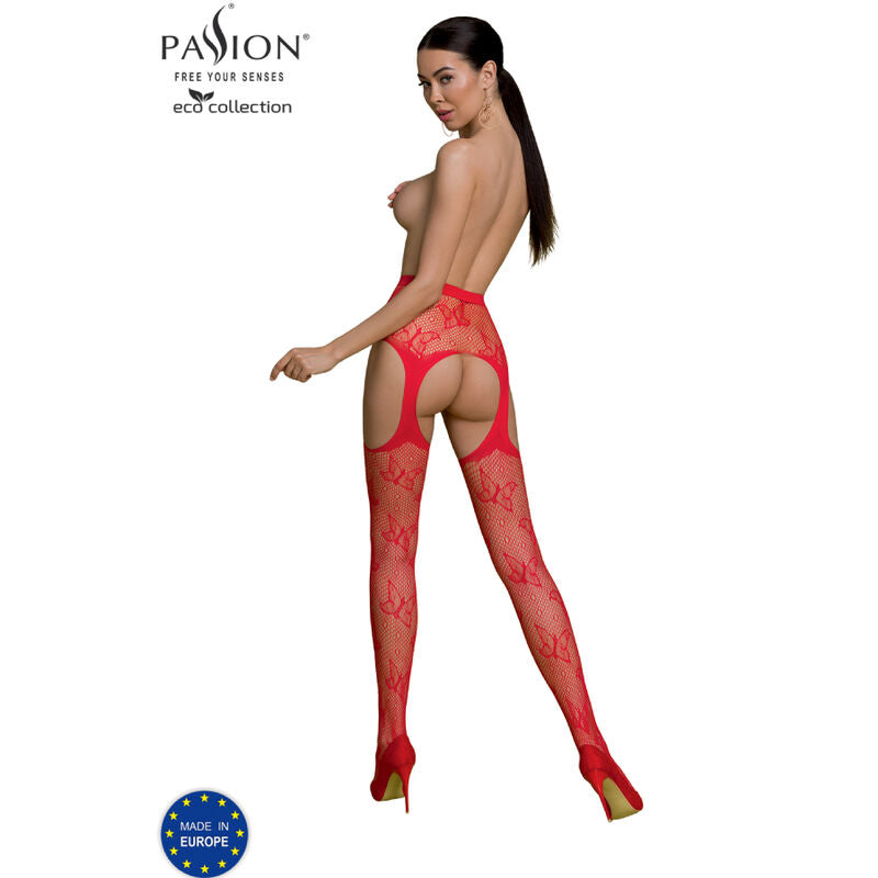 Passion - Collezione Eco Bodystocking Eco S001 Rosso