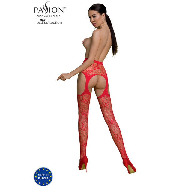 Passion - Collezione Eco Bodystocking Eco S001 Rosso