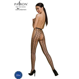 PASSION - COLLEZIONE ECO BODYSTOCKING ECO S007 NERO