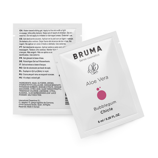 Bruma Gel Scorrevole Aloe Vera Gusto Bubblegum 6ml Body-Safe