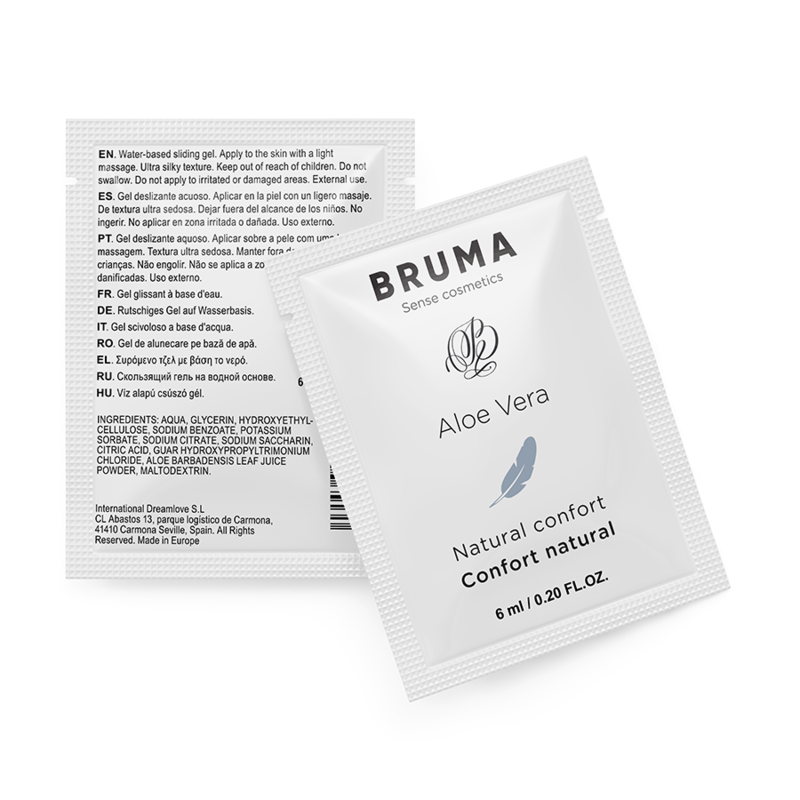 Bruma Gel Aloe Vera Naturale Monodose 6ml Body-Safe