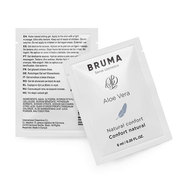 Bruma Gel Aloe Vera Naturale Monodose 6ml Body-Safe