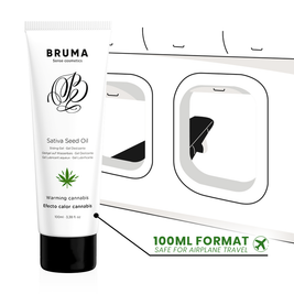 BRUMA - GEL SCORREVOLE ALL''OLIO DI SEMI DI SATIVA SCALDANTE GUSTO CANNABIS 100 ML