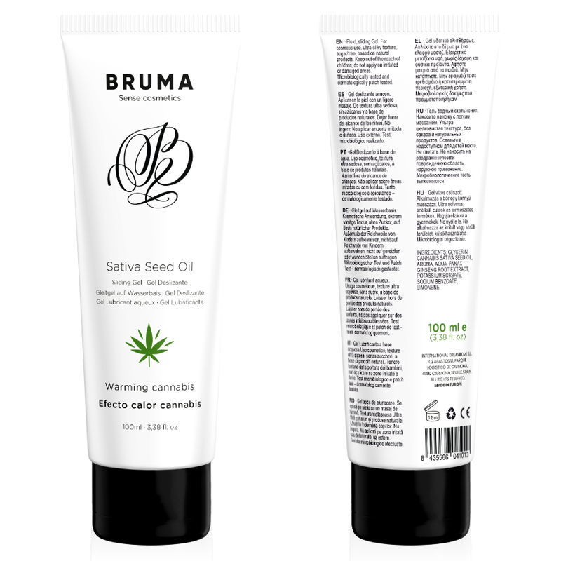 Bruma Gel Lubrificante Effetto Calore Cannabis 100ml Body-Safe