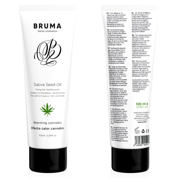Bruma Gel Lubrificante Effetto Calore Cannabis 100ml Body-Safe