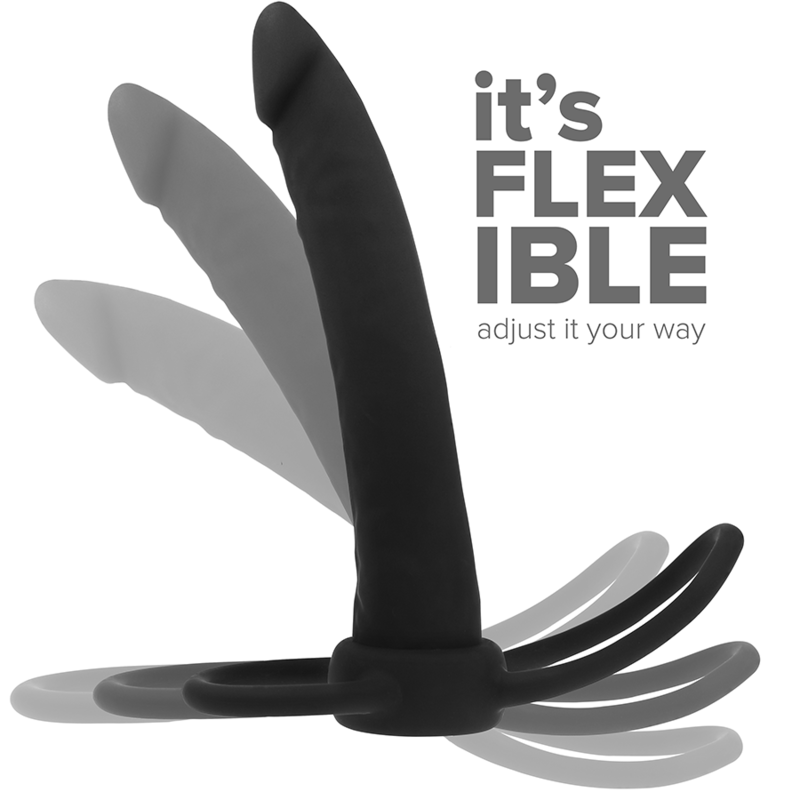Mitologia - Dildo Anale Cobi Onyx Con Anello Per Cazzo E Testicoli 13 Cm In Silicone