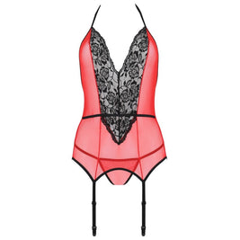 Passion - Corsetto Peonia Linea Erotica Rosso S/M