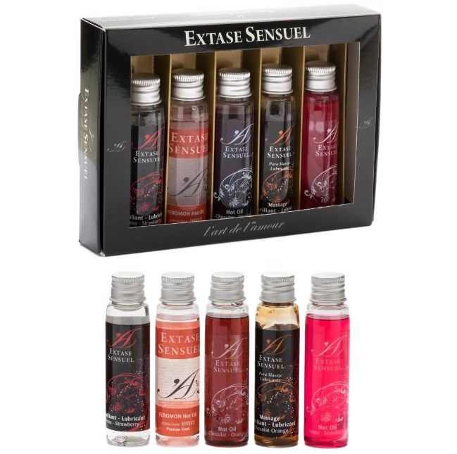 Extase Sensual Kit Massaggio Dolce Premium con Oli Essenziali