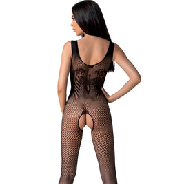 Passione - Bs098 Bodystocking Negro Talla Unica