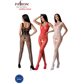 Passione - Bs098 Bodystocking Negro Talla Unica