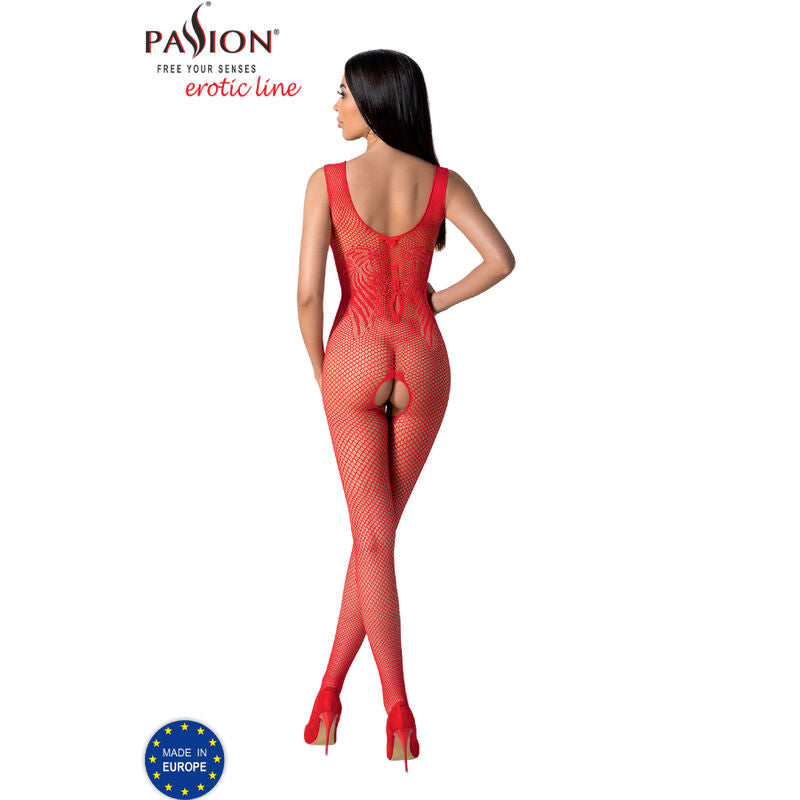 Passione - Bs098 Bodystocking Negro Talla Unica