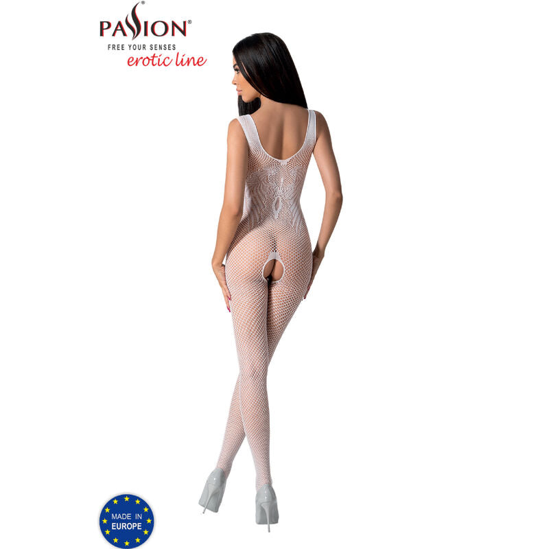 Passione - Bs098 Bodystocking Negro Talla Unica