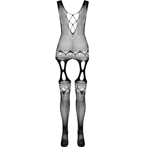 Passione - Bs099 Bodystock Negro Talla Unica
