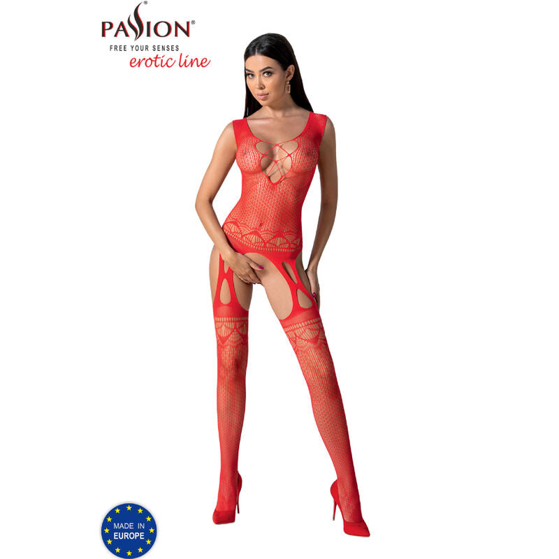 Passione - Bs099 Bodystock Negro Talla Unica