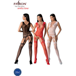 Passione - Bs099 Bodystock Negro Talla Unica