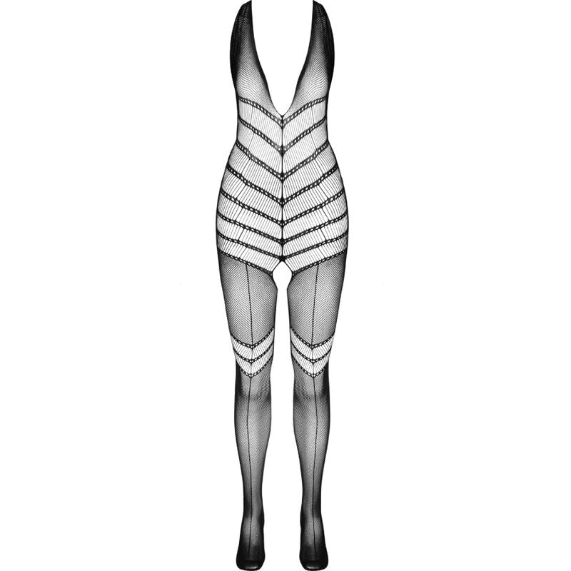 Passione - Bs100 Bodystocking Negro Talla Unica