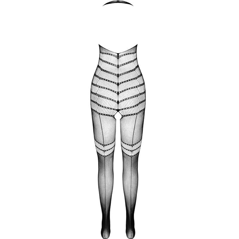 Passione - Bs100 Bodystocking Negro Talla Unica