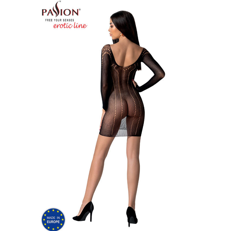 Passion - Bs101 Bodystocking Nero Taglia Unica