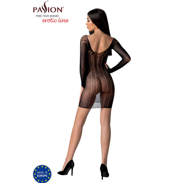 Passion - Bs101 Bodystocking Nero Taglia Unica
