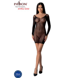 Passion - Bs101 Bodystocking Nero Taglia Unica