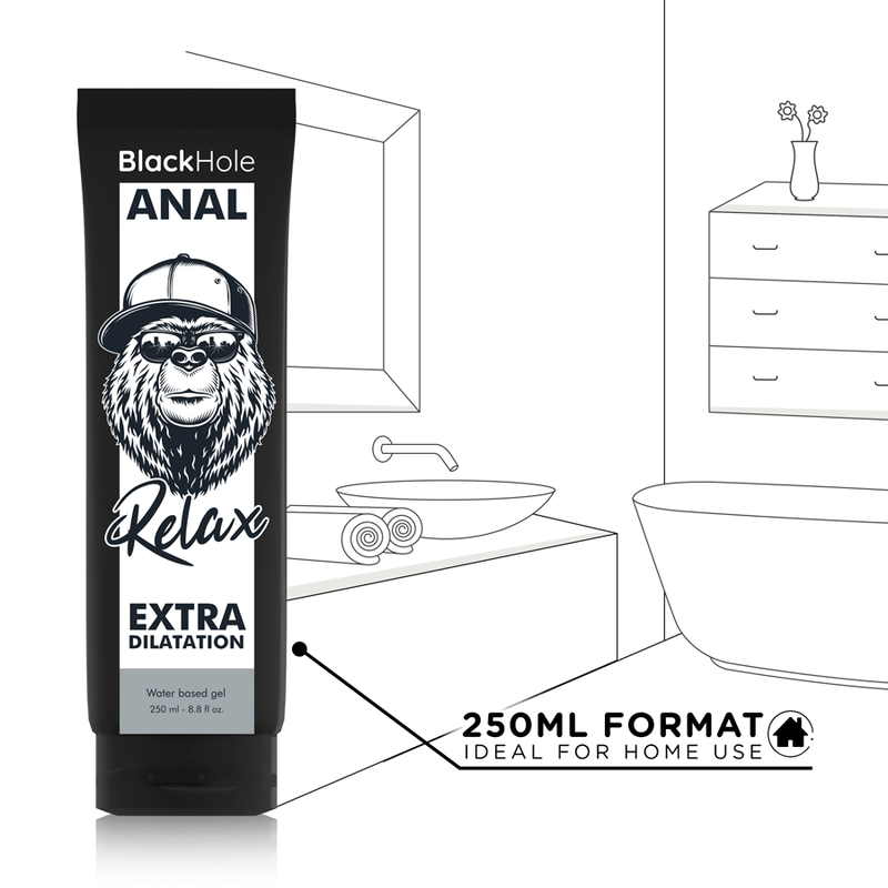 Black Hole Gel Lubrificante Base Acqua con Estratti Naturali 250ml - immagine 5