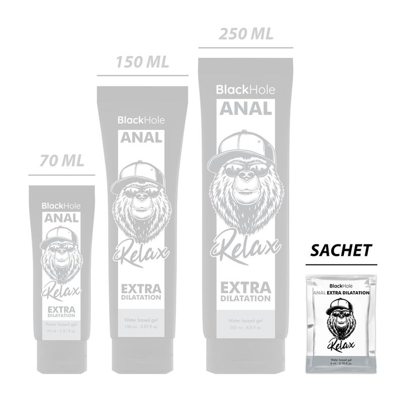 Black Hole Gel Lubrificante Base Acqua Monodose 6ml Premium - immagine 2