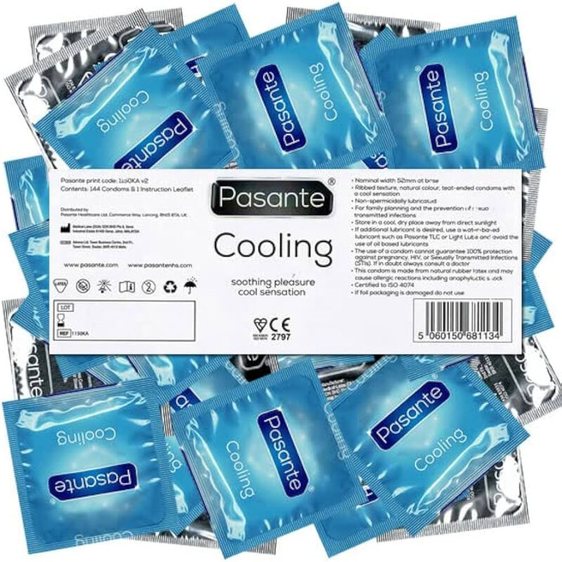 Pasante Effetto Raffreddante 144 Preservativi Body-Safe - immagine 3