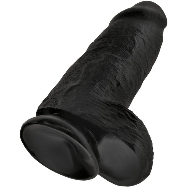 King Cock - Pene Realistico Pazzesco 23 Cm Nero