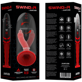 Jamyjob - Masturbatore Con Effetto Riscaldante Swing-R, Tecnologia Swing E Vibrazione