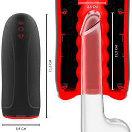 Jamyjob - Masturbatore Con Effetto Riscaldante Swing-R, Tecnologia Swing E Vibrazione