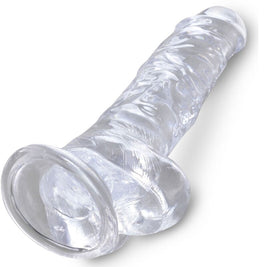KING COCK - CLEAR PENE REALISTICO CON SFERE 16.5 CM TRASPARENTE