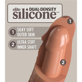 King Cock - Dildo Realistico In Silicone Elite 17,8 Cm Caramello