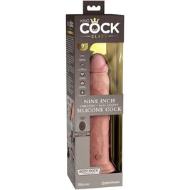 King Cock - Vibratore Dildo Realistico Elite E Telecomando In Silicone 23 Cm