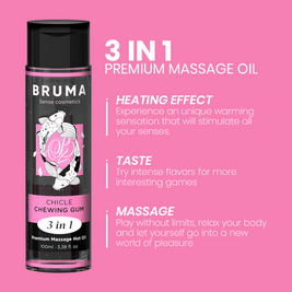 Bruma Olio da Massaggio Premium Effetto Calore Gomma 100ml - immagine 4