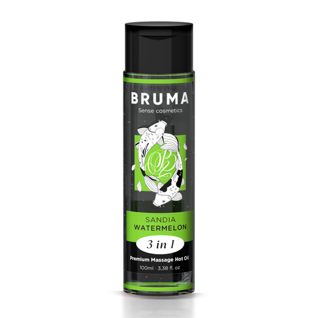 Bruma Olio da Massaggio Effetto Calore Sapore Anguria 100ml