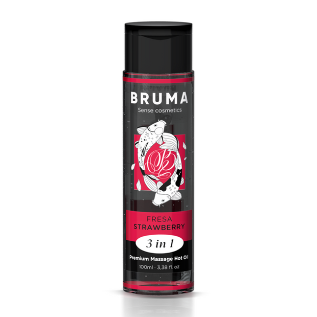 Bruma Olio da Massaggio Effetto Calore Fragola 100ml Premium