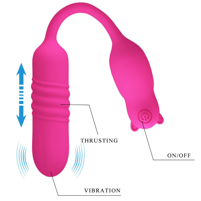 Fun Toys Nobikuma Stimolatore Vibrante in Silicone Rosa Premium