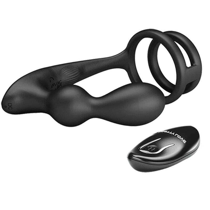 Pretty Love - Anello Per Pene Marshall Con Plug Anale Vibrante Con Telecomando