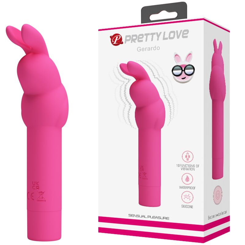 Fun Toys Gerardo Fuschia Mini Vibratore Rabbit in Silicone - immagine 6