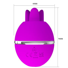 Intense Gemini Ball Vibratore Clitorideo Tondo in Silicone Viola - immagine 9