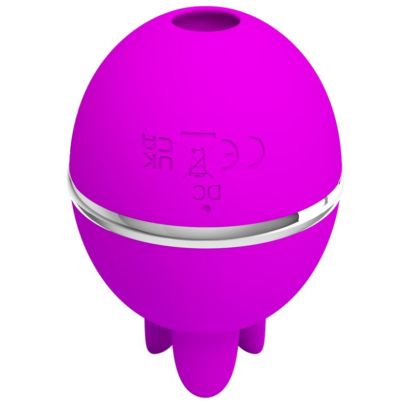 Intense Gemini Ball Vibratore Clitorideo Tondo in Silicone Viola - immagine 3