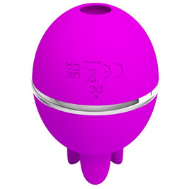 Intense Gemini Ball Vibratore Clitorideo Tondo in Silicone Viola - immagine 3